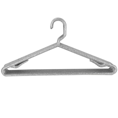 Simplify Glitter Look Design Hangers in Silver, 3PK 26104-SILVER